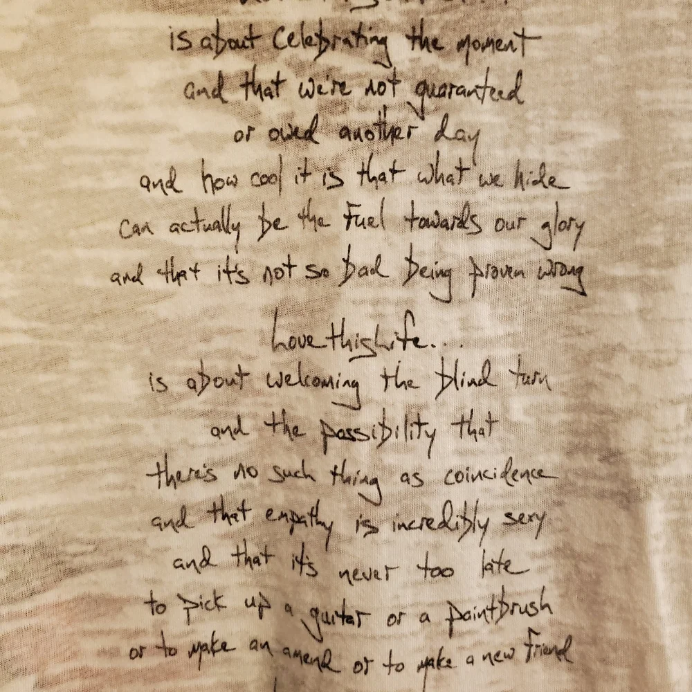 Butterfly Love this Life heathered v neck T shirt small - Picture 3 of 7